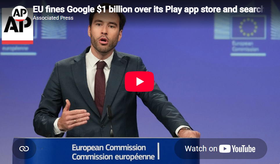 The EU has fined Google a billion dollars for ignoring competition rules – but will it have any effect?