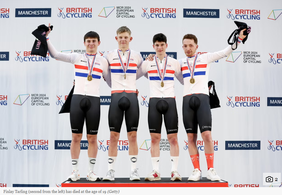 Finlay Tarling’s team withdraws from race following teen cyclist’s death in Portugal