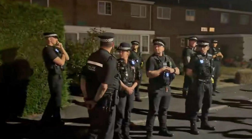 Female police officer ‘seriously bitten’ during anti-migrant disorder