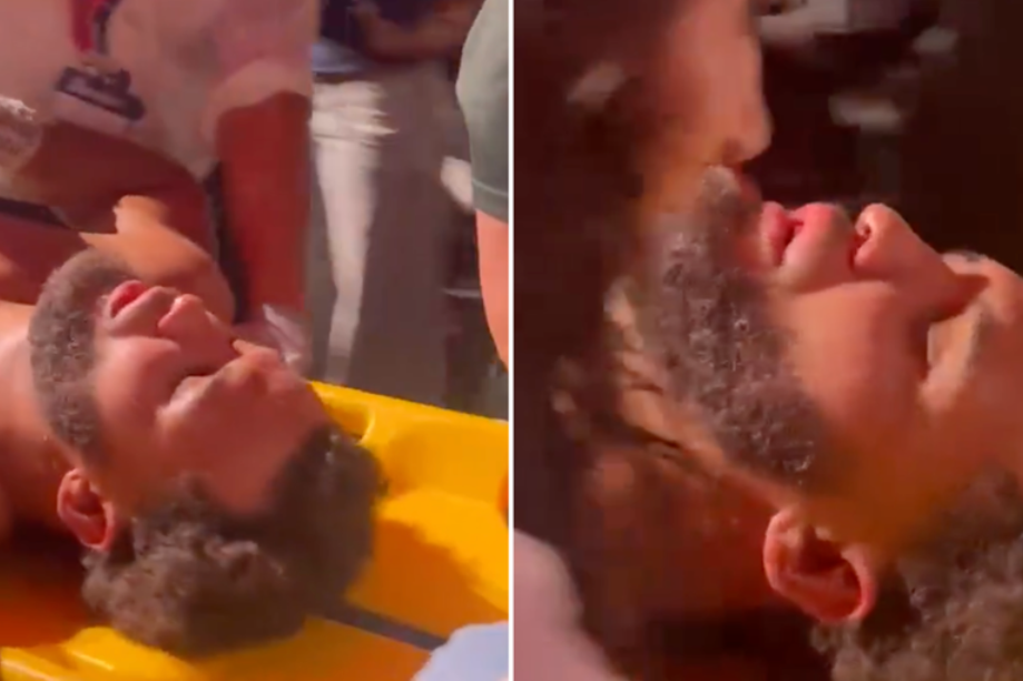 Moses Itauma leaves ring on stretcher and taken straight to hospital