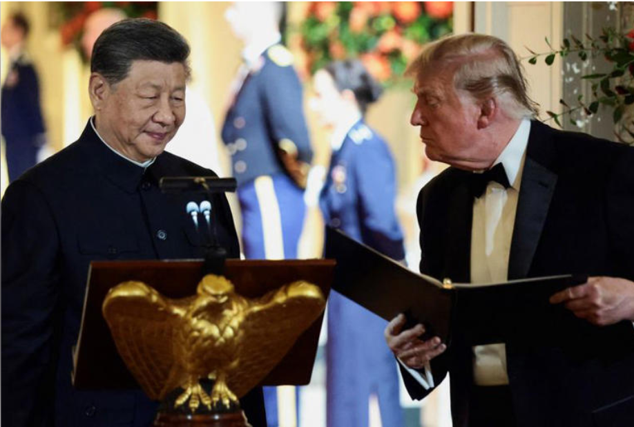 Trump to wrap up Xi summit with a tour of US archives