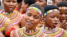 South Africa: Thousands of Zulu women gather for reed dance ceremony