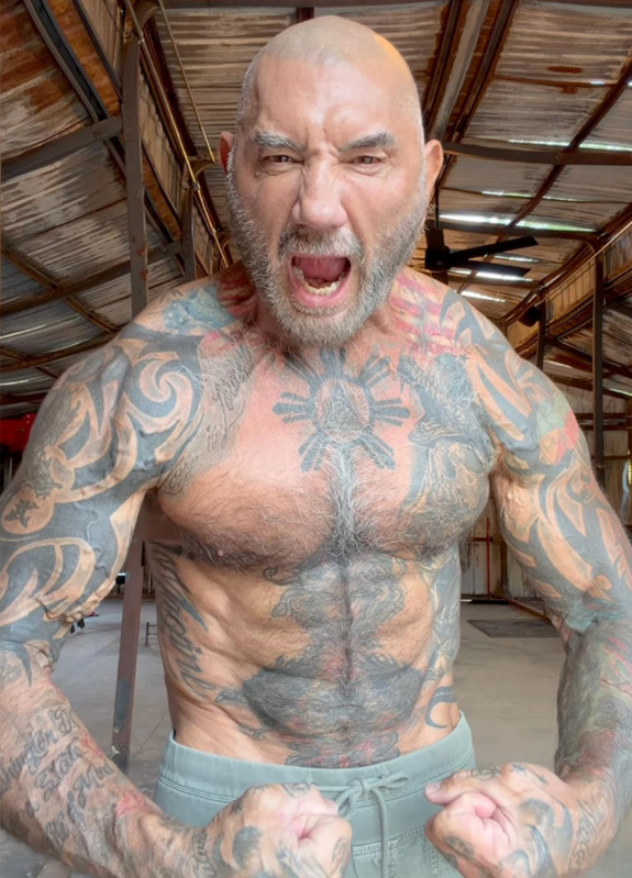 Dave Bautista shows off transformation to play Kratos in God of War