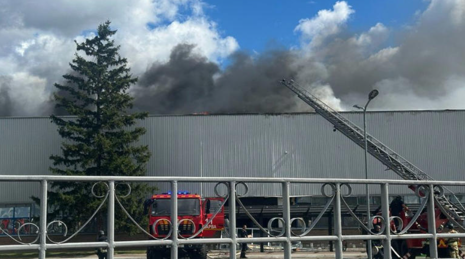 Vladimir Putin’s missiles strike British business factory as building engulfed in flames