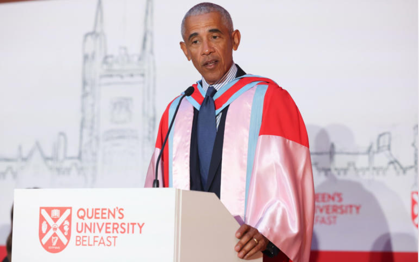 Obama: Good Friday Agreement is ‘shining example’ of how to resolve Israel-Hamas war